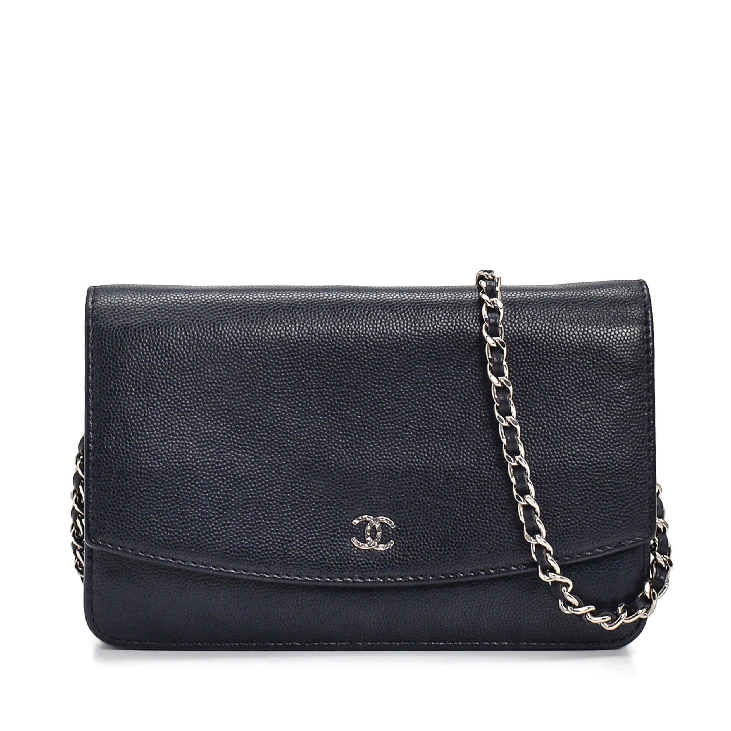 Chanel - Black Caviar Leather Wallet on Chain II